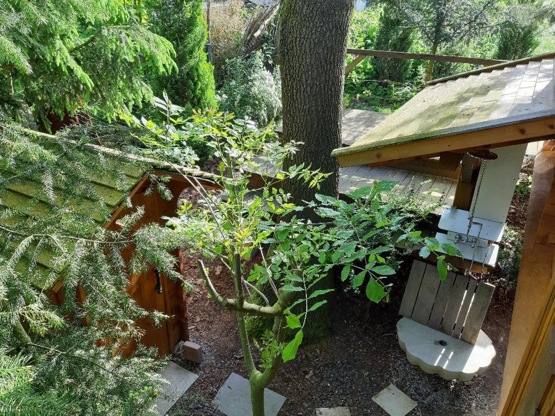Baumhaus Wolfshoehle Fischach Exteriér fotografie